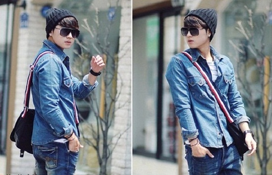 BST áo sơ mi Jeans bụi bặm cho ngày lạnh 6