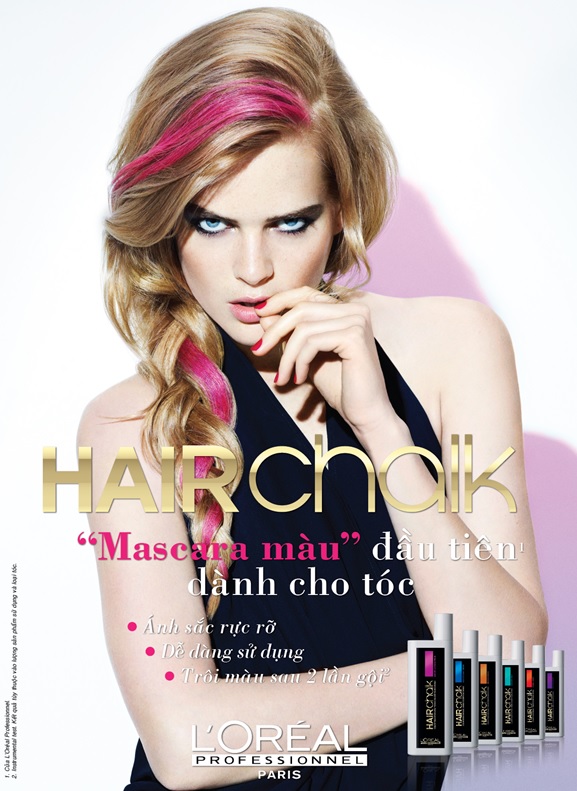 Tô màu cho tóc chỉ 5 phút với Hairchalk 4