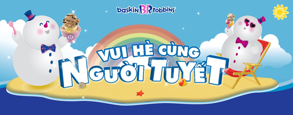 Vui h&egrave; c&ugrave;ng người tuyết Baskin Robbins 2013 1