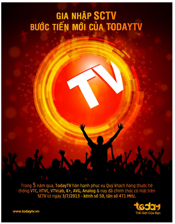 TodayTV chính thức gia nhập SCTV 1