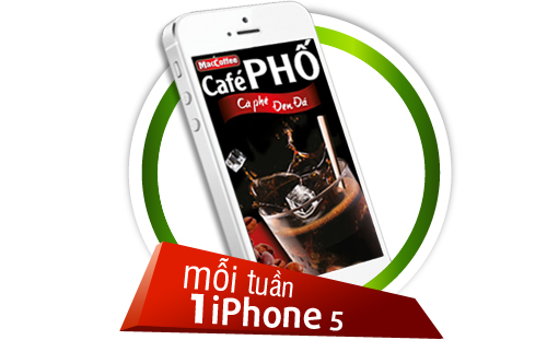 “Chộp khoảnh khắc độc đáo cùng Cafe Phố” nhận iPhone 5 1