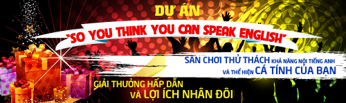 Dự án “So you think you can speak english” 1