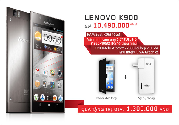 Lenovo K900: Mạnh mẽ và tinh tế 2