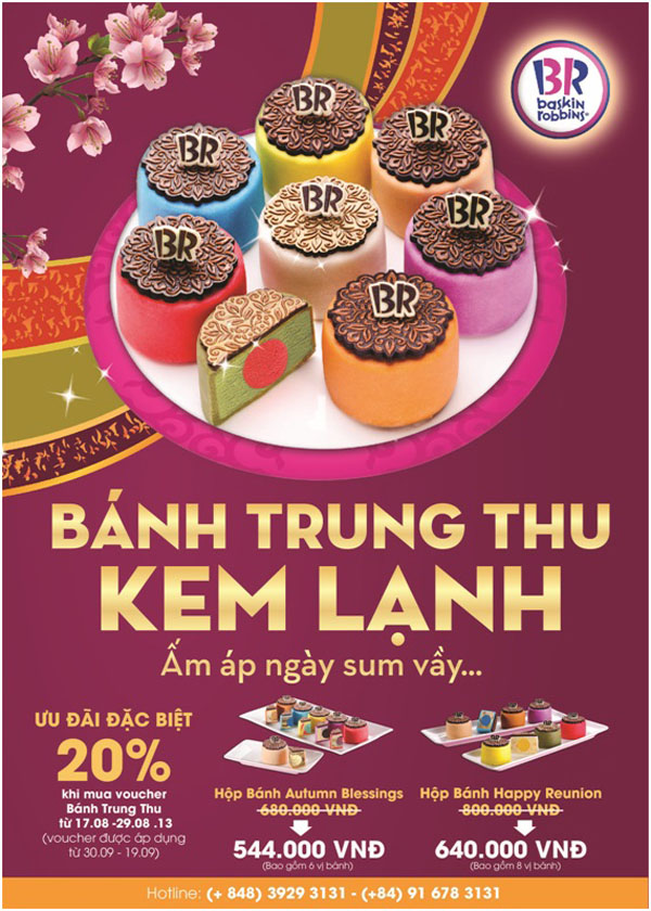 B&aacute;nh Trung Thu kem lạnh Baskin Robbins &ldquo;Ấm &aacute;p ng&agrave;y sum vầy&hellip;&rdquo; 1