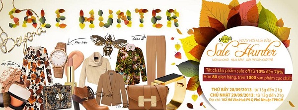 Sale Hunter 28/9 và 29/9 - Phiên chợ mùa thu và cơn mưa quà tặng