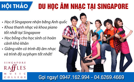 Cơ hội du học tại Singapore cùng Học viện âm nhạc Raffles 1