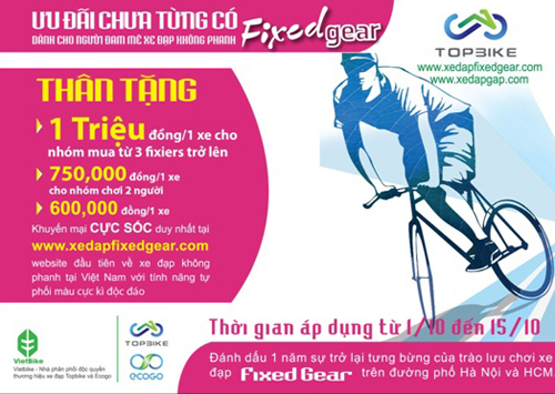 Phối màu fixed gear hưởng ngay ưu đãi lớn cho các bạn học sinh 5