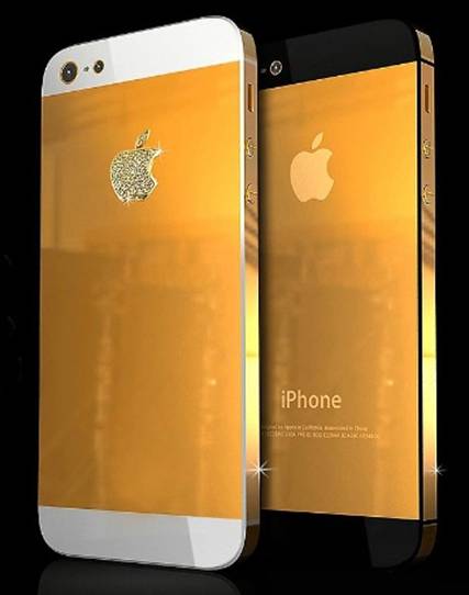 “Đẳng cấp” iPhone 5S khảm rồng 168 Triệu và iPhone 5 mạ vàng 24K 9