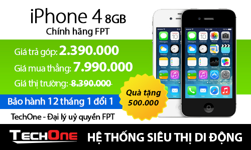 iPhone chính hãng FPT giảm giá mạnh tại TechOne 6