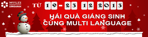 Hái quà Giáng sinh – Chào năm mới cùng Multi Language 1