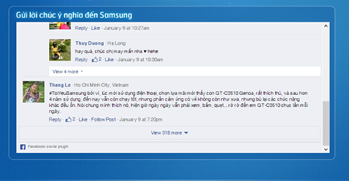 Rinh Samsung smartphone nhờ “tỏ tình” trên Fanpage 3
