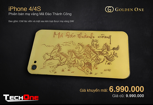 Cơn sốt iPhone mạ vàng 24K phiên bản Cơn sốt iPhone mạ vàng 24K phiên bản