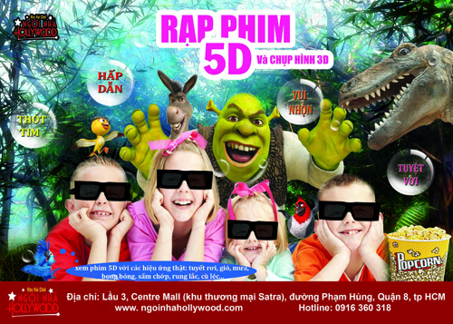 Cực sảng kho&aacute;i tại rạp phim 5D Ng&ocirc;i Nh&agrave; Hollywood 1