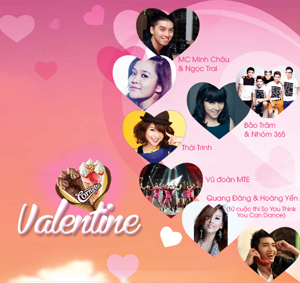 “Check-list” Valentine 2014: Chương trình âm nhạc Cornetto 3