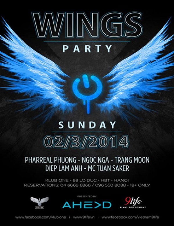 WINGS PARTY: Đêm tiệc của những đôi cánh 1