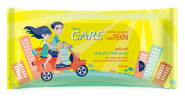 Rinh quà hấp dẫn với khăn ướt ngừa mụn Fressi Care for Teen 1