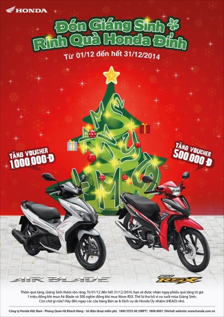 Honda Việt Nam - “Đón Giáng sinh, rinh quà Honda đỉnh” 1