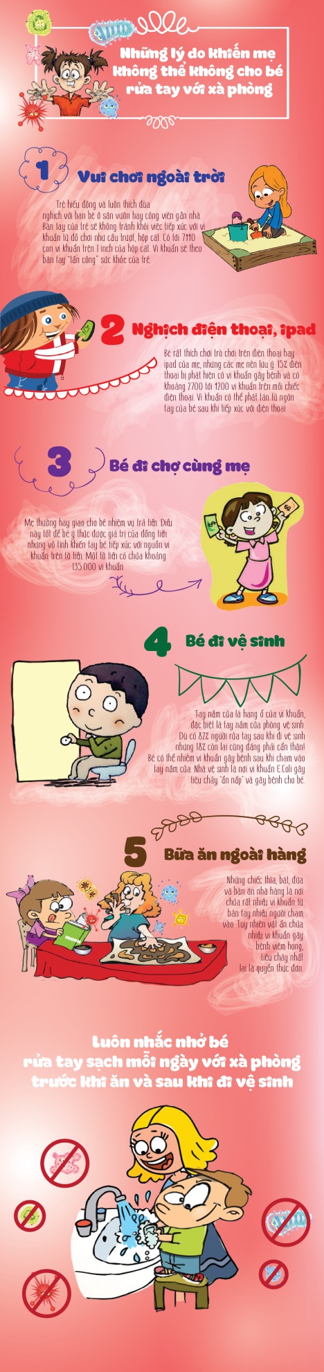 Những lý do khiến mẹ không thể không cho bé rửa tay với xà phòng 1