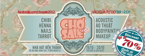 Cuối tuần siêu ngọt ngào với “CHỢ SALE – NGÀY HỘI CÔNG CHÚA” 19 và 20/10