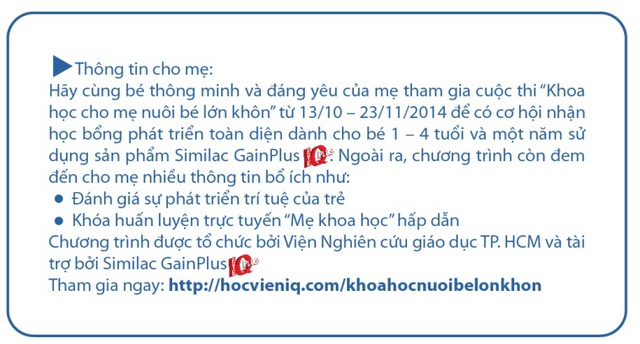 Mẹ hào hứng với cuộc thi “Khoa học cho mẹ nuôi bé lớn khôn” 3