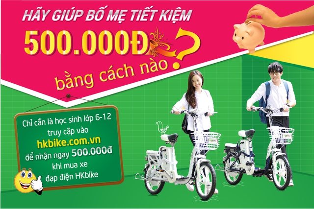 HKbike tặng 500.000 đồng cho học sinh Trung học trên cả nước 2