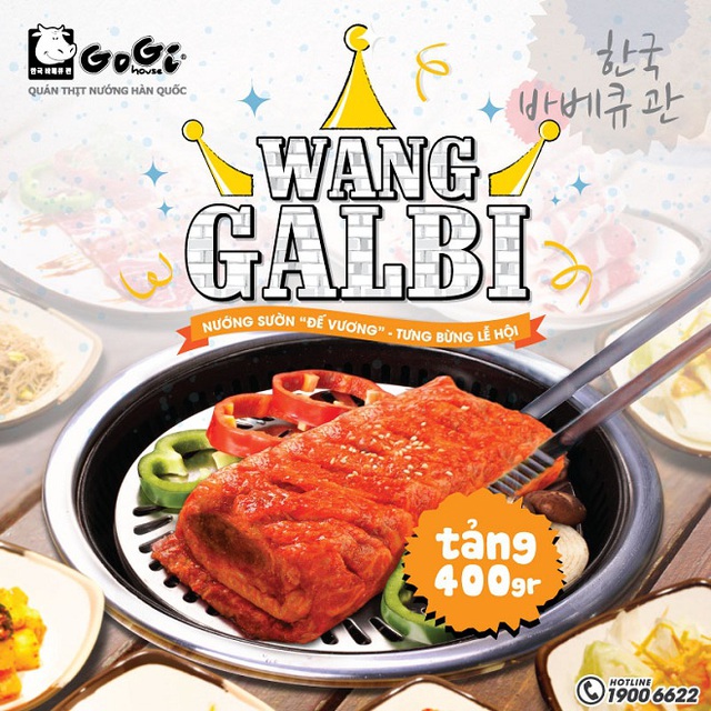 Thưởng thức sườn nướng đế vương “Wang Galbi” tại GoGi House 4