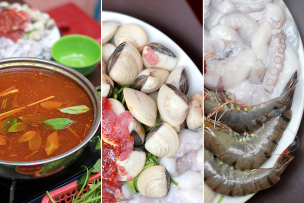 H&agrave; Nội: Đ&atilde; miệng m&oacute;n lẩu ốc với sủi cảo cực lạ 7