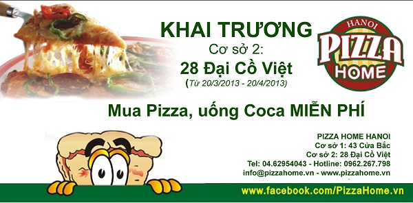 Pizza Home khai trương cơ sở Đại Cồ Việt 4