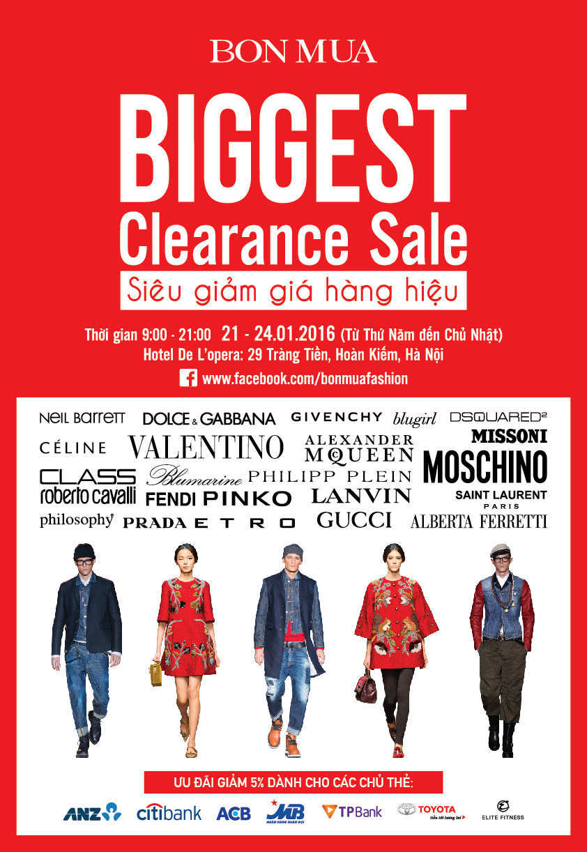 BONMUA Clearance Sale - Tuần lễ mua sắm hàng hiệu siêu giảm giá - Ảnh 1.