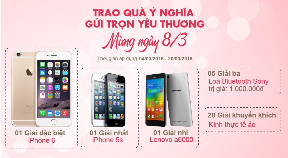 TechOne tặng iPhone 6 nhận dịp ngày Quốc tế Phụ nữ - Ảnh 1.