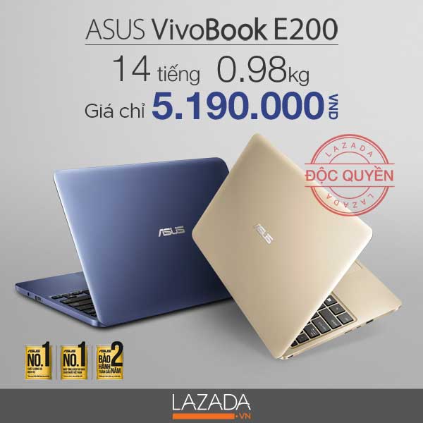 Lazada tặng thêm 500.000vnđ khi mua Asus Vivobook E200 - Ảnh 4.