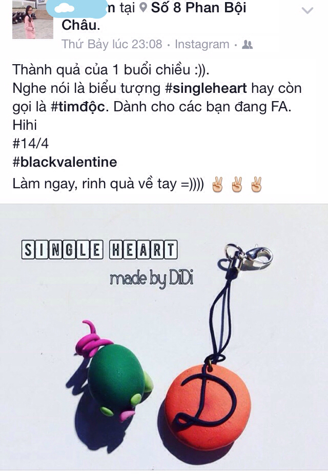 Valentine Đen &ndash; FA vẫn cực vui với tr&agrave;o lưu l&agrave;m đồ handmade biếu tượng Single Heart - Ảnh 2.