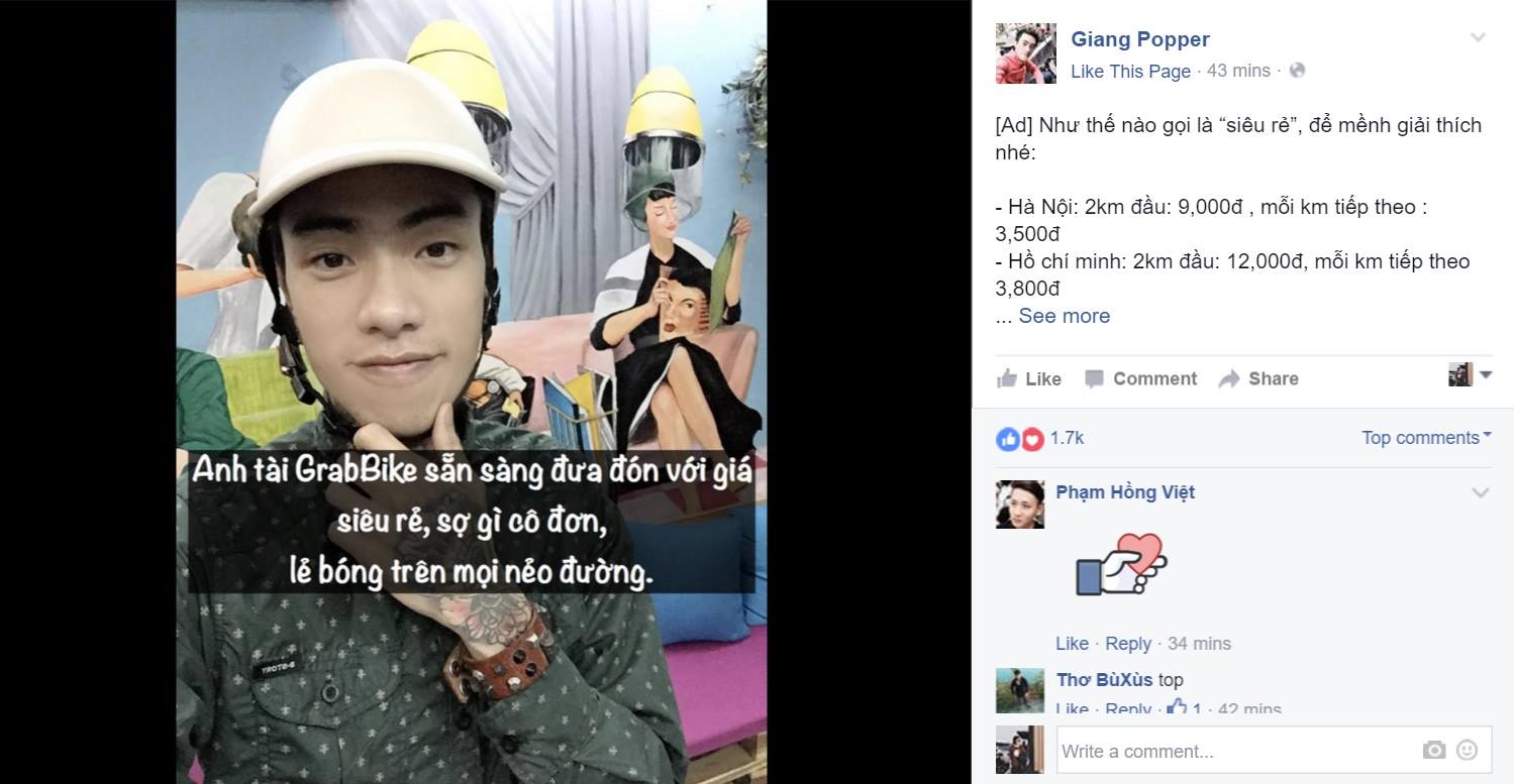 Bạn trẻ Việt phấn khích vì mức giá mới của GrabBike - Ảnh 2.