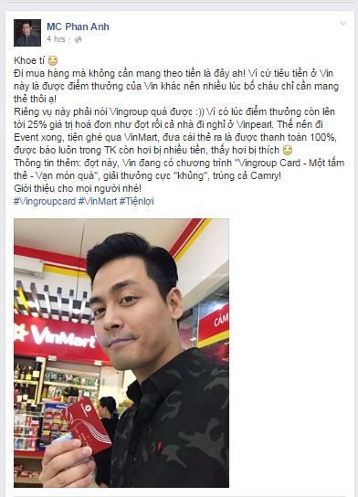 Bí quyết “mua hàng không cần tiền” của MC Phan Anh - Ảnh 1. Bí quyết “mua hàng không cần tiền” của MC Phan Anh - Ảnh 1.