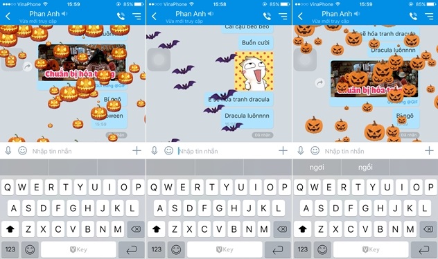 Mùa Halloween này tha hồ nhắn tin “hù” lũ bạn trên Zalo - Ảnh 3.