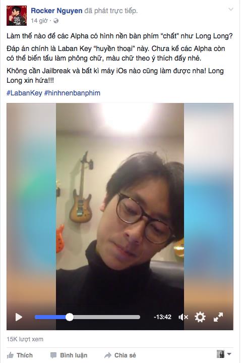 Rocker Nguyễn, Kiều Trinh cute lạc lối trong clip hướng dẫn cài đặt hình nền bàn phím với Laban Key - Ảnh 1. Rocker Nguyễn, Kiều Trinh cute lạc lối trong clip hướng dẫn cài đặt hình nền bàn phím với Laban Key - Ảnh 1.