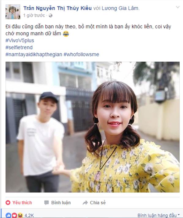 Nắm tay ai đi khắp thế gian - Trào lưu selfie mới khiến giới trẻ điên đảo - Ảnh 2.