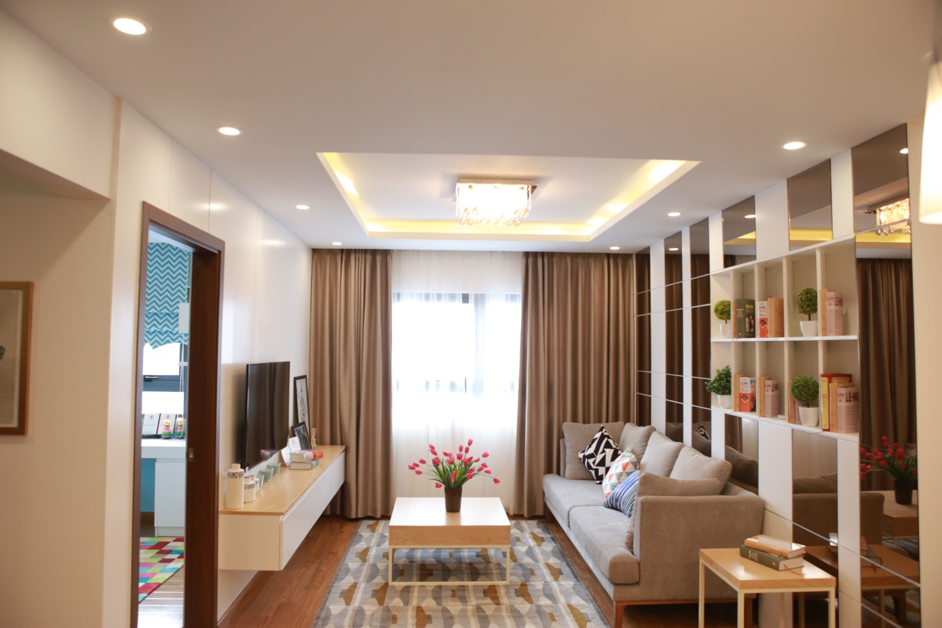 Diện tích căn hộ rộng tạo không gian sinh hoạt thoáng đãng cho cả gia đình.