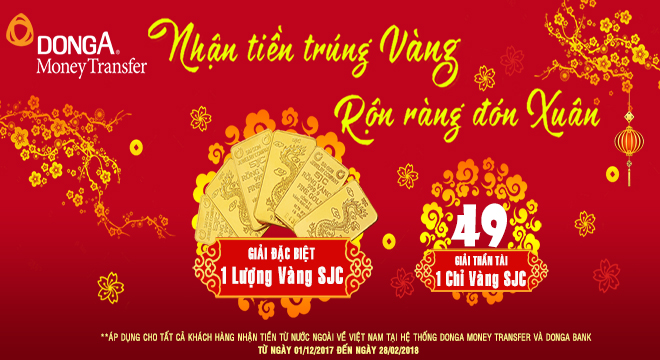 Nhận vàng đón xuân cùng kiều hối Đông Á