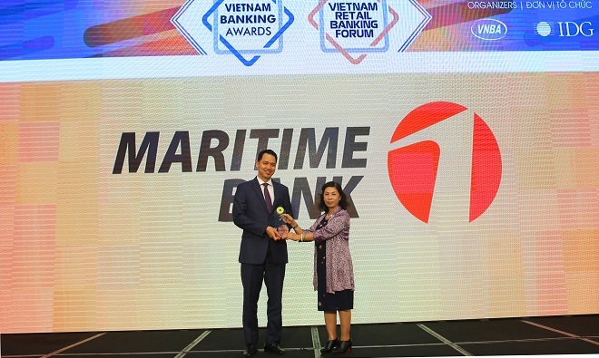 Maritime Bank nhận giải thưởng Ngân hàng đồng hành cùng doanh nghiệp vừa và nhỏ tốt nhất Việt Nam 2017