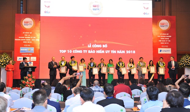 Bảo hiểm VietinBank vinh dự nằm trong top 10 Công ty Bảo hiểm uy tín nhất Việt Nam 2018