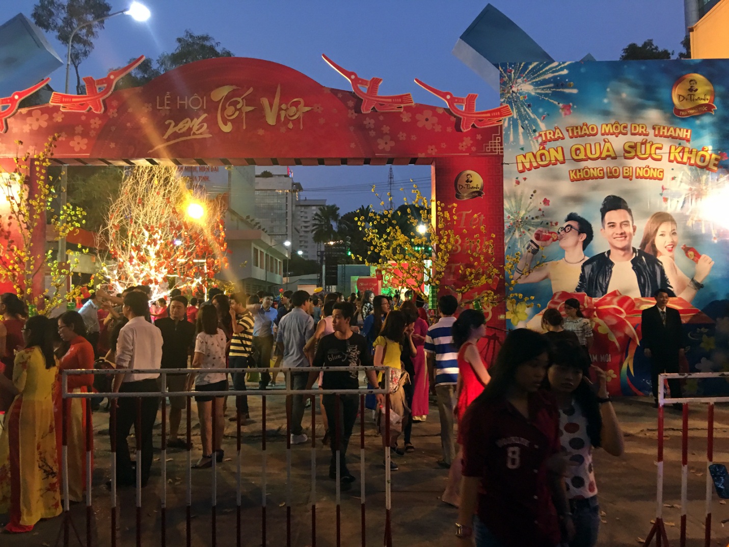 Giới trẻ Sài Gòn xúng xính khoe sắc ở Lễ hội Tết Việt - Ảnh 1.