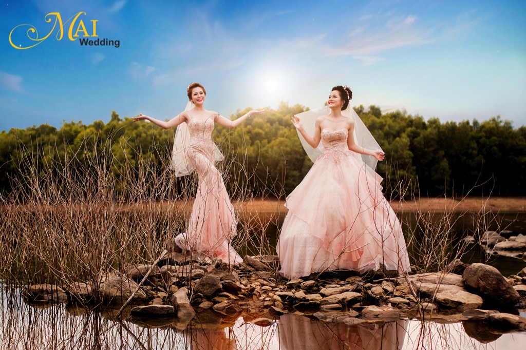 Cho&aacute;ng ngợp với v&aacute;y cưới si&ecirc;u đẹp của MaiWedding - Ảnh 12.