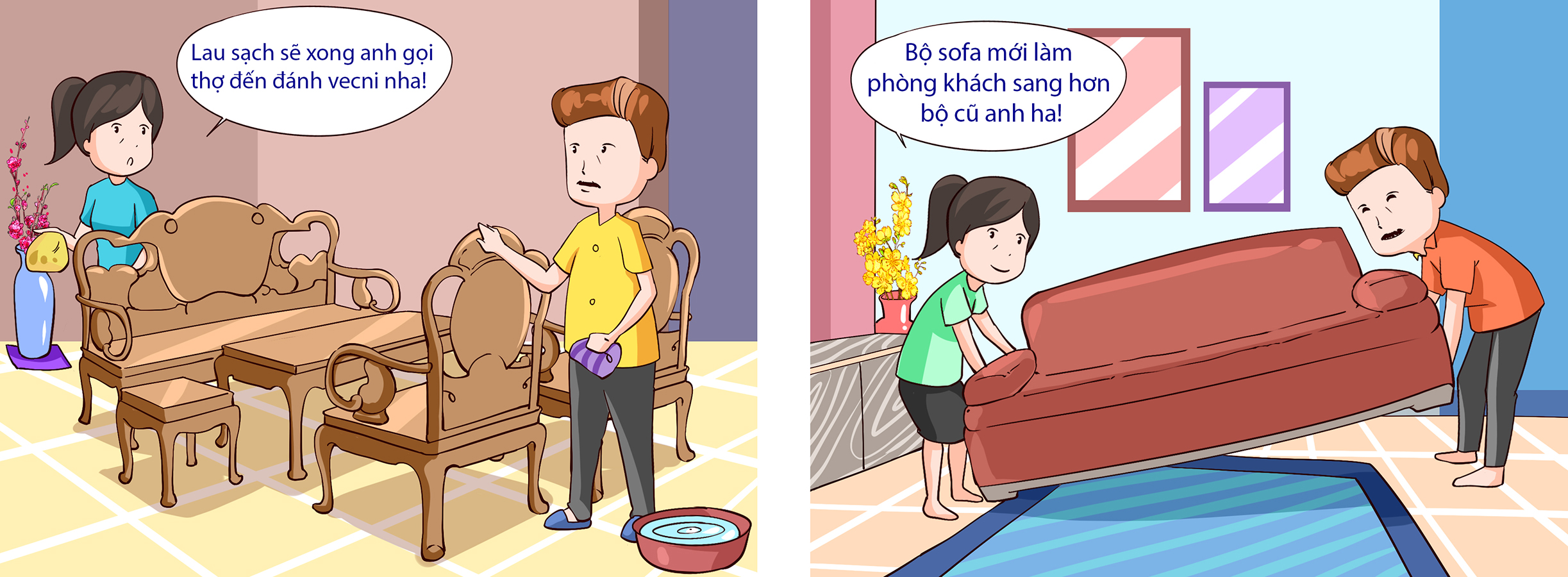 Những khác biệt thú vị khi tân trang nhà đón Tết xưa và nay - Ảnh 2. Những khác biệt thú vị khi tân trang nhà đón Tết xưa và nay - Ảnh 2.