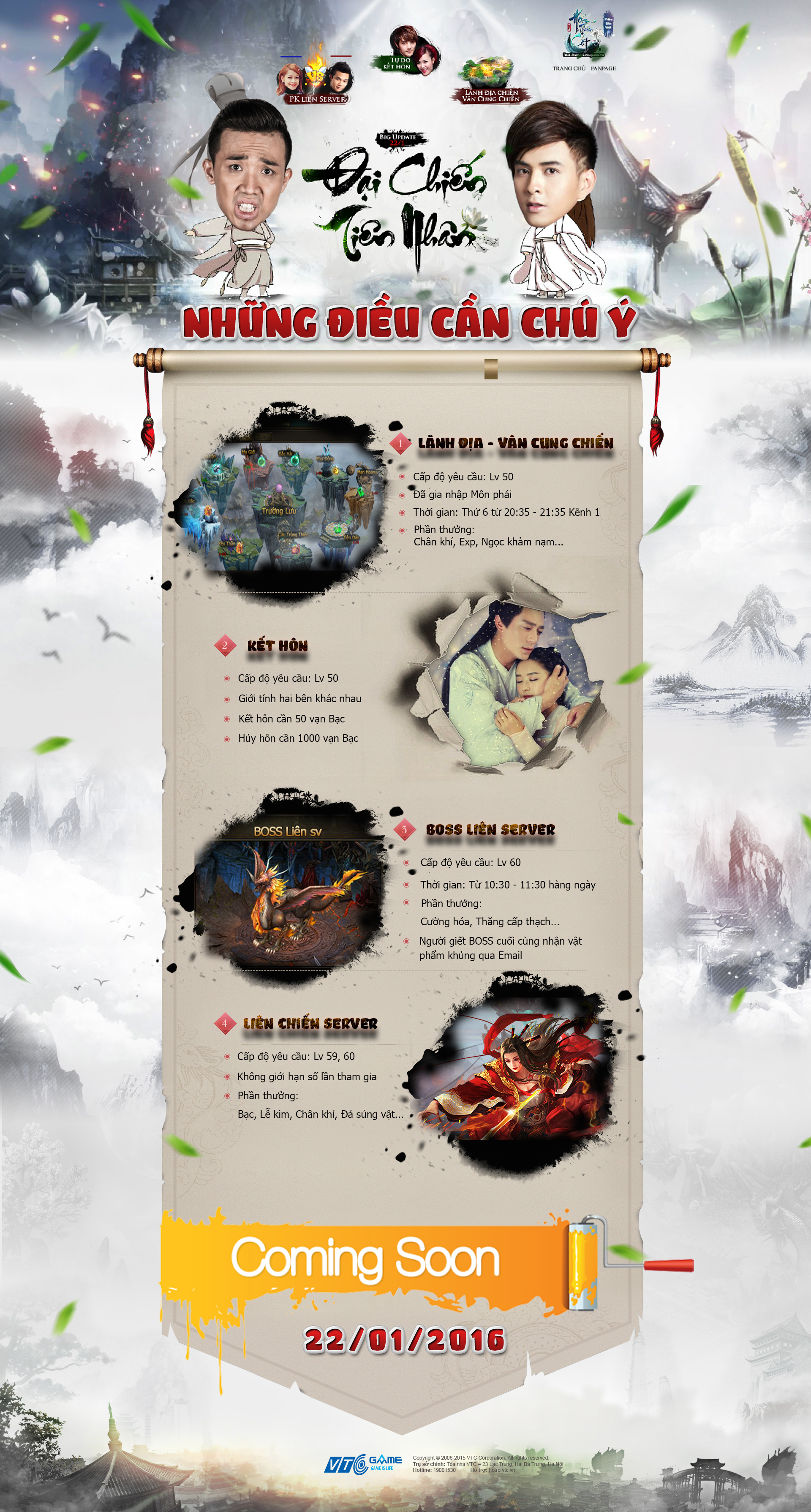 [Infographic] Webgame Hoa Thiên Cốt và những điểm đáng chú ý ở bản cập nhật Đại Chiến Tiên Nhân