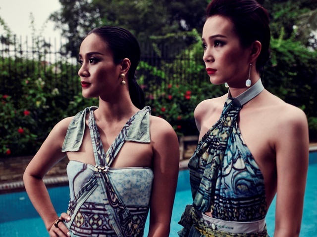 Biến hóa trang phục áo tắm thành đầm dự tiệc trên biển - 2 Biến hóa trang phục áo tắm thành đầm dự tiệc trên biển - 2