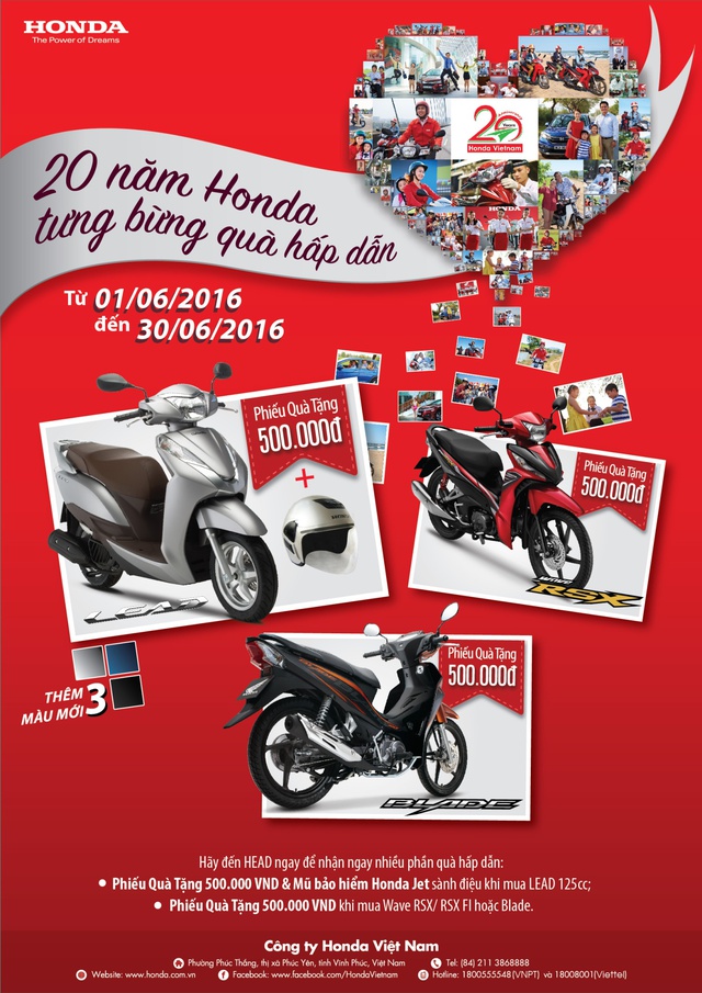 &ldquo;L&ecirc;n đời&rdquo; xe mới với khuyến m&atilde;i qu&aacute; ấn tượng từ Honda Việt Nam - Ảnh 1.
