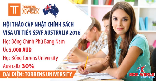 Cập nhật ch&iacute;nh s&aacute;ch Visa ưu ti&ecirc;n c&ugrave;ng học bổng Torrens University Australia 2016 - Ảnh 1.