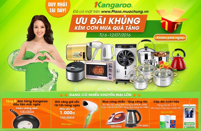 Kangaroo & Muachung Plaza hợp t&aacute;c b&aacute;n h&agrave;ng gi&aacute; ưu đ&atilde;i k&egrave;m cơn mưa qu&agrave; tặng - Ảnh 1.