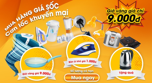 Giờ v&agrave;ng mua h&agrave;ng gi&aacute; chỉ 9.000đ tr&ecirc;n Plaza.muachung.vn - Ảnh 1.